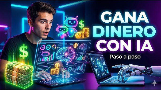 Cómo ganar dinero con IA sin saber nada (guía 2026)