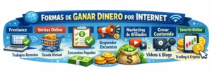10 Formas reales de ganar dinero online sin invertir nada (2026) – MonetizaPlus